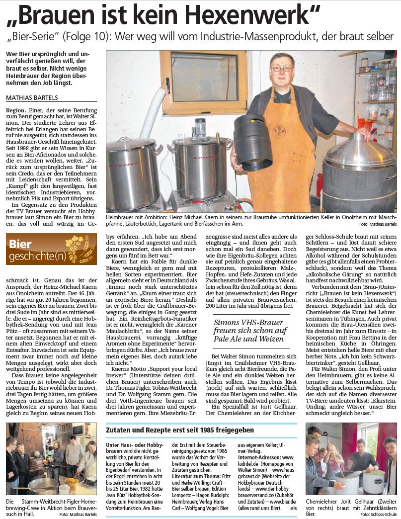 Artikel Hohenloher Tagblatt